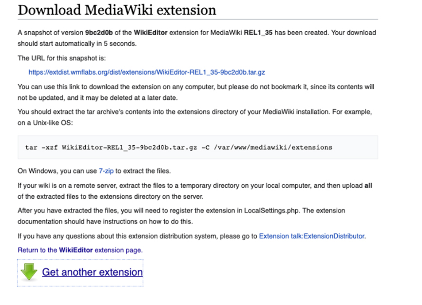 mediawiki extension